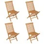 Conjunto de comedor de jardín 5 piezas madera maciza de teca de vidaXL, Conjuntos de jardín - Ref: Foro24-3059581, Precio: 32...