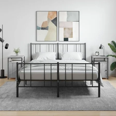 Bedside tables 2 pcs gray plywood 40x42x60 cm by vidaXL, Nightstands - Ref: Foro24-826040, Price: 55,15 €, Discount: %