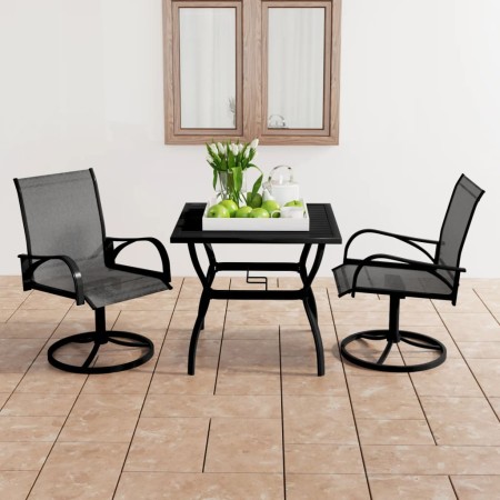 Juego de comedor para jardín 3 piezas textilene y acero by vidaXL, Garden sets - Ref: Foro24-3060281, Price: 317,59 €, Discou...