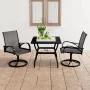 Gartenset 3-teilig aus Textilene und Stahl von vidaXL, Gartensets - Ref: Foro24-3060281, Preis: 313,18 €, Rabatt: %