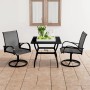 Juego de comedor para jardín 3 piezas textilene y acero by vidaXL, Garden sets - Ref: Foro24-3060281, Price: 317,59 €, Discou...