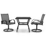 Gartenset 3-teilig aus Textilene und Stahl von vidaXL, Gartensets - Ref: Foro24-3060281, Preis: 313,18 €, Rabatt: %