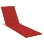 Lounger with solid teak wood table and cushion by vidaXL, Loungers - Ref: Foro24-3063027, Price: 306,47 €, Discount: %