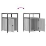 Bedside tables 2 pcs gray plywood 40x42x60 cm by vidaXL, Nightstands - Ref: Foro24-826040, Price: 55,15 €, Discount: %