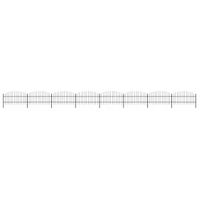 Garden fence with black steel spearheads 13.6 m by vidaXL, fence panels - Ref: Foro24-277719, Price: 415,68 €, Discount: %