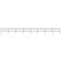 Gartenzaun mit Speerspitze aus schwarzem Stahl (1,25-1,5)x13,6m von vidaXL, Zaunpaneele - Ref: Foro24-277737, Preis: 606,74 €...