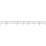 Gartenzaun mit Speerspitze aus schwarzem Stahl (1,25-1,5)x13,6m von vidaXL, Zaunpaneele - Ref: Foro24-277737, Preis: 593,52 €...