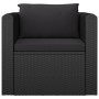 7-teiliges Gartenmöbel-Set und Kissen Kunstrattan schwarz von vidaXL, Gartensets - Ref: Foro24-3059500, Preis: 788,11 €, Raba...