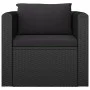 Set muebles de jardín 7 piezas y cojines ratán sintético negro de vidaXL, Conjuntos de jardín - Ref: Foro24-3059500, Precio: ...