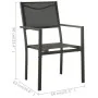 3-teiliges Garten-Ess-Set aus Stahl von vidaXL, Gartensets - Ref: Foro24-3073522, Preis: 182,19 €, Rabatt: %