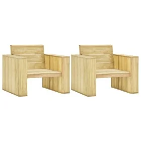 Gartenstühle 2 Stück imprägniertes Kiefernholz 89x76x76 cm von vidaXL, Gartenstühle - Ref: Foro24-3053201, Preis: 337,42 €, R...