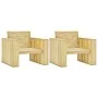 Gartenstühle 2 Stück imprägniertes Kiefernholz 89x76x76 cm von vidaXL, Gartenstühle - Ref: Foro24-3053201, Preis: 337,26 €, R...