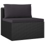 7-teiliges Gartenmöbel-Set und schwarze synthetische Rattankissen von vidaXL, Gartensets - Ref: Foro24-3059501, Preis: 667,35...