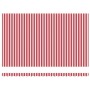 Toldo Retráctil with red and white 500 x 300 cm tela