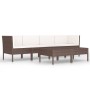 Set muebles de jardín 6 pzas y cojines ratán sintético marrón by vidaXL, Garden sets - Ref: Foro24-3056981, Price: 323,84 €, ...
