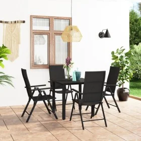5-teiliges schwarzes Garten-Essset von vidaXL, Gartensets - Ref: Foro24-3060047, Preis: 403,95 €, Rabatt: %