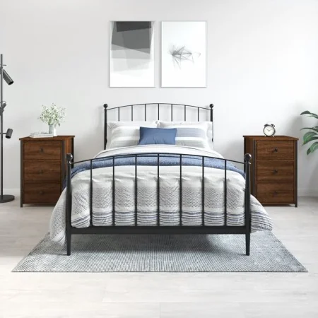 Nightstands 2 pcs oak brown engineered wood 40x36x60 cm by vidaXL, Nightstands - Ref: Foro24-826002, Price: 99,46 €, Discount: %