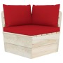5-teilige Gartenmöbel aus Paletten und Kissen aus Tannenholz von vidaXL, Gartensets - Ref: Foro24-3063486, Preis: 423,34 €, R...