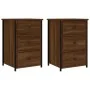 Nightstands 2 pcs oak brown engineered wood 40x36x60 cm by vidaXL, Nightstands - Ref: Foro24-826002, Price: 99,46 €, Discount: %
