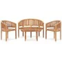 4-teiliges Gartensitzgruppen-Set aus massivem Teakholz von vidaXL, Gartensets - Ref: Foro24-3059961, Preis: 705,93 €, Rabatt: %