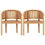 4-teiliges Gartensitzgruppen-Set aus massivem Teakholz von vidaXL, Gartensets - Ref: Foro24-3059961, Preis: 705,93 €, Rabatt: %