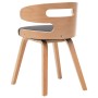 Esszimmerstühle, 6 Stück, gebogenes Holz, schwarzes Kunstleder von vidaXL, Essstühle - Ref: Foro24-278855, Preis: 618,65 €, R...