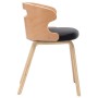 Esszimmerstühle, 6 Stück, gebogenes Holz, schwarzes Kunstleder von vidaXL, Essstühle - Ref: Foro24-278855, Preis: 618,65 €, R...
