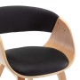 Esszimmerstühle, 4 Stück, gebogenes Holz, schwarzes Kunstleder von vidaXL, Essstühle - Ref: Foro24-278866, Preis: 586,79 €, R...