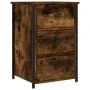 Nachttische 2 Stück aus geräucherter Eichenholz-Technik 40x36x60 cm von vidaXL, Nachttische - Ref: Foro24-825998, Preis: 93,5...