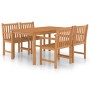 5-teiliges Garten-Esszimmerset aus massivem Teakholz von vidaXL, Gartensets - Ref: Foro24-3059935, Preis: 836,01 €, Rabatt: %
