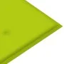 Teak wood garden bench with bright green cushion 112 cm by vidaXL, garden benches - Ref: Foro24-3062660, Price: 149,87 €, Dis...