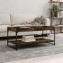Smoked oak engineered wood coffee table 100x49x45 cm by vidaXL, Coffee table - Ref: Foro24-832805, Price: 44,71 €, Discount: %
