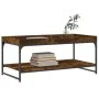 Smoked oak engineered wood coffee table 100x49x45 cm by vidaXL, Coffee table - Ref: Foro24-832805, Price: 44,71 €, Discount: %