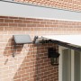 Toldo Retráctil con luces de tiras LED 500 x 300 cm tela