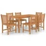 Garten-Essgruppe 7-teilig aus massivem Teakholz von vidaXL, Gartensets - Ref: Foro24-3059938, Preis: 893,42 €, Rabatt: %