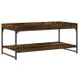 Couchtisch aus geräuchertem Eichenholzwerkstoff, 100 x 49 x 45 cm von vidaXL, Couchtisch - Ref: Foro24-832805, Preis: 44,71 €...