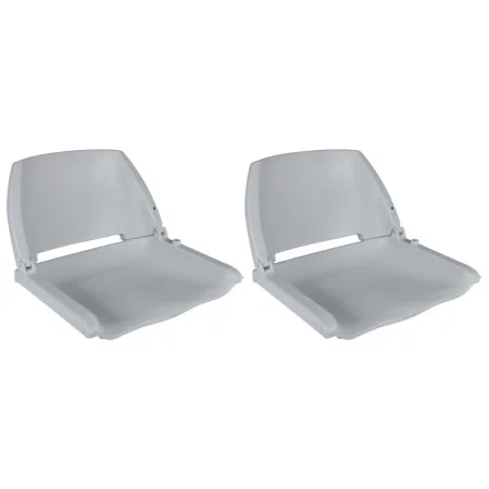Boat seat folding backrest without cushion 2 units gray 41x51x48 cm by vidaXL, Sailboat parts - Ref: Foro24-279101, Price: 11...