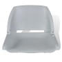 Asiento barco respaldo plegable sin cojín 2uds gris 41x51x48 cm