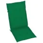 Sillas de jardín 2 uds con cojines verdes madera maciza de teca de vidaXL, Sillas de jardín - Ref: Foro24-3062381, Precio: 27...