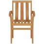 Garden dining set 5 pieces solid teak wood by vidaXL, Garden sets - Ref: Foro24-3059599, Price: 651,75 €, Discount: %