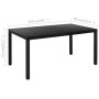 5-teiliges Garten-Esszimmerset in Schwarz und Braun von vidaXL, Gartensets - Ref: Foro24-3060084, Preis: 446,20 €, Rabatt: %