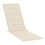 Garden lounger with table and cushion in solid acacia wood by vidaXL, Loungers - Ref: Foro24-3061589, Price: 195,96 €, Discou...
