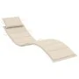 Garden lounger with table and cushion in solid acacia wood by vidaXL, Loungers - Ref: Foro24-3061589, Price: 195,96 €, Discou...