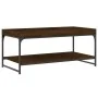 Oak brown engineered wood coffee table 100x49x45 cm by vidaXL, Coffee table - Ref: Foro24-832807, Price: 46,06 €, Discount: %