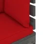 Corner sofa made of garden pallets with pine wood cushion by vidaXL, Modular outdoor sofas - Ref: Foro24-3061653, Price: 114,...