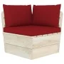 Sofá de palets de jardín 3 plazas con cojines madera de abeto by vidaXL, Garden sets - Ref: Foro24-3063405, Price: 271,90 €, ...