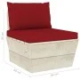 Sofá de palets de jardín 3 plazas con cojines madera de abeto by vidaXL, Garden sets - Ref: Foro24-3063405, Price: 271,90 €, ...