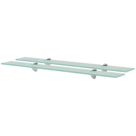 Schweberegale 2 Einheiten Glas 8 mm 80x10 cm von vidaXL, Regale und Regale - Ref: Foro24-3051499, Preis: 41,41 €, Rabatt: %