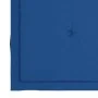 Silla mecedora de madera maciza de teca con cojín azul royal de vidaXL, Sillas de jardín - Ref: Foro24-3062767, Precio: 162,3...
