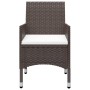 Garten-Bistro-Set 3-teilig PE-Rattan braun gehärtetes Glas von vidaXL, Gartensets - Ref: Foro24-3058381, Preis: 189,26 €, Rab...